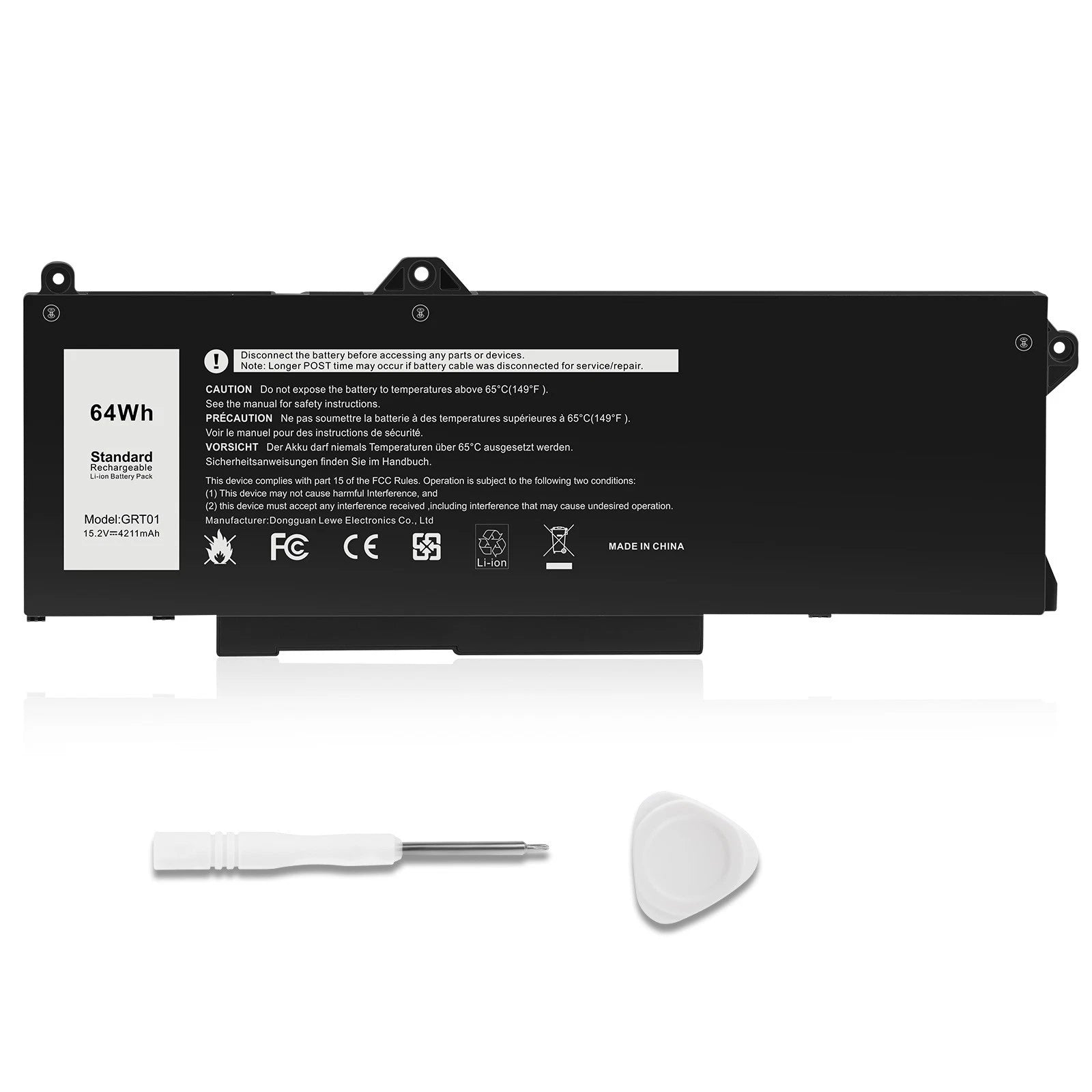 New GRT01 Battery for Dell Latitude 5421 5521 Precision 14 3470 Alienware m17 R5