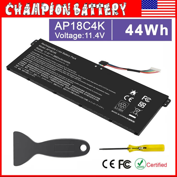Battery AP18C4K For Acer Aspire A515-43 A515-43-R-19-L A515-43-R057 KT0030401