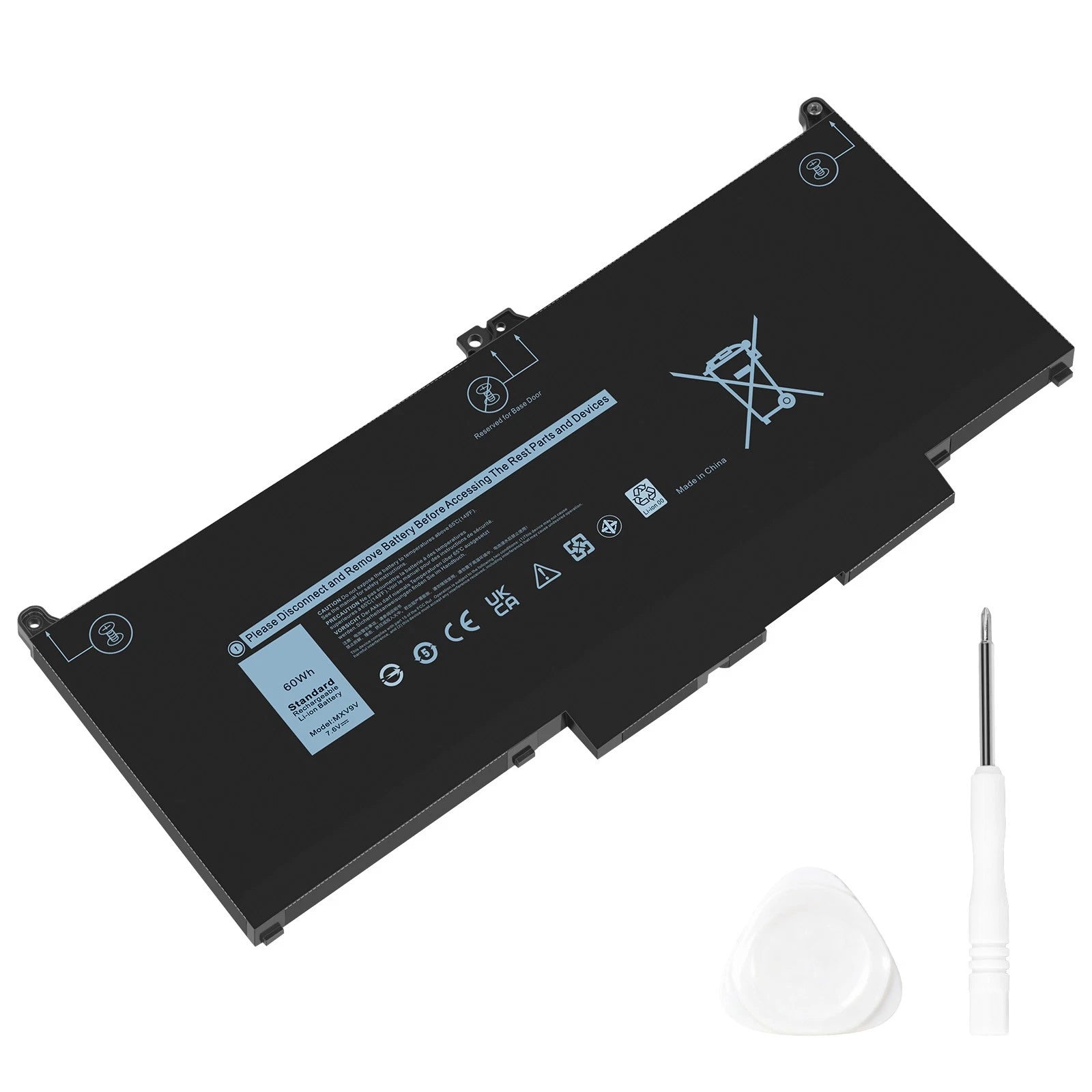 ??LOT Battery MXV9V For Dell Latitude 5300 5310 7300 7400 5VC2M 829MX 7.6V 60Wh