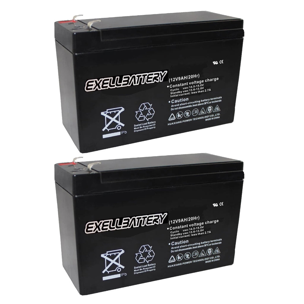 12V 9AH Rechargeable SLA Battery Compatible With PE12V9 PX12090 UB1290 - 2PK