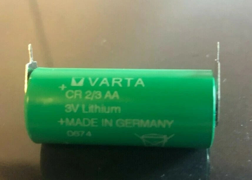 Brand New Varta CR 2/3AA 3 Volt Lithium 2/3 AA Battery w/ Soldering Pin