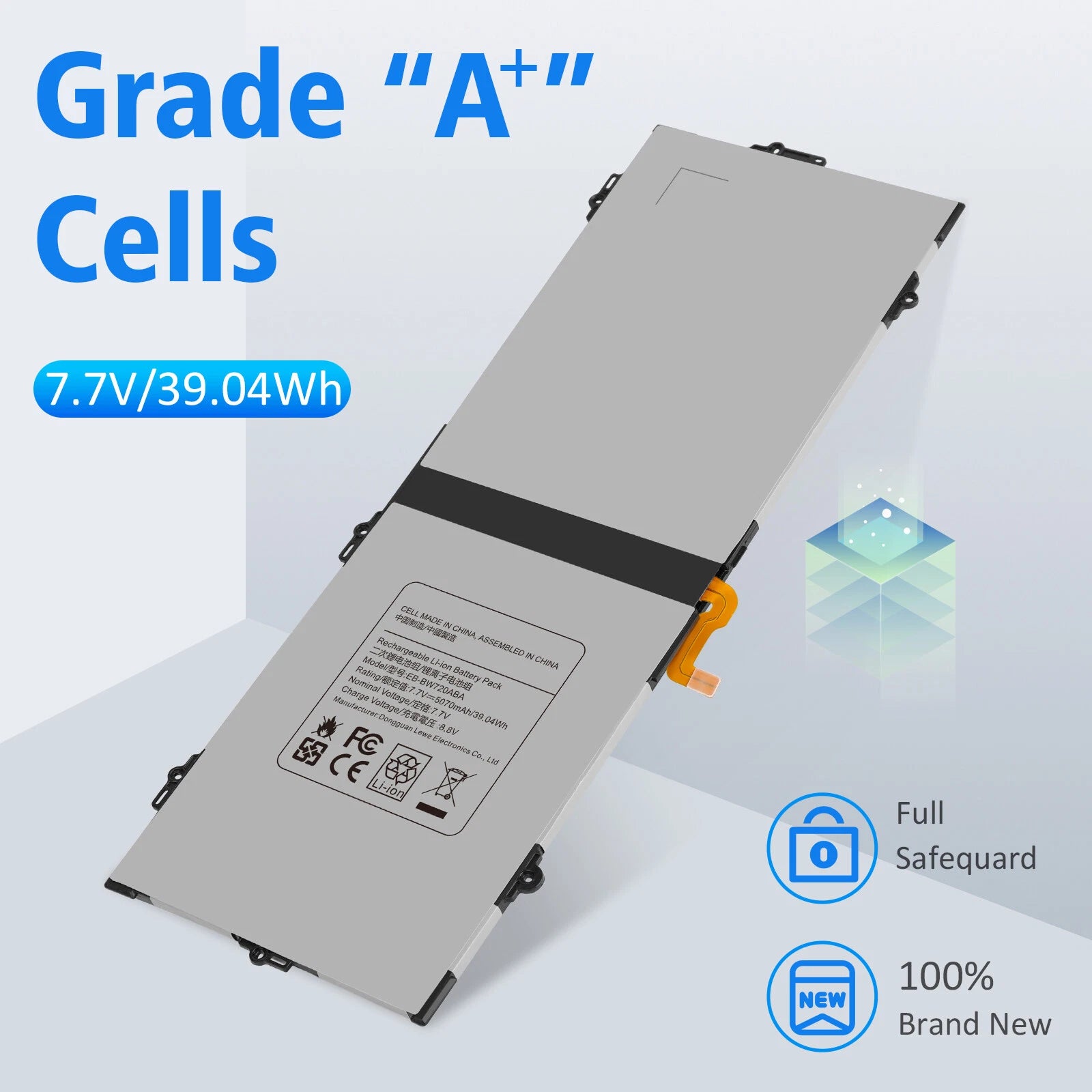 5070mAh New Battery EB-BW720ABA For Samsung Chromebook Plus V2 XE521QAB XE520QAB