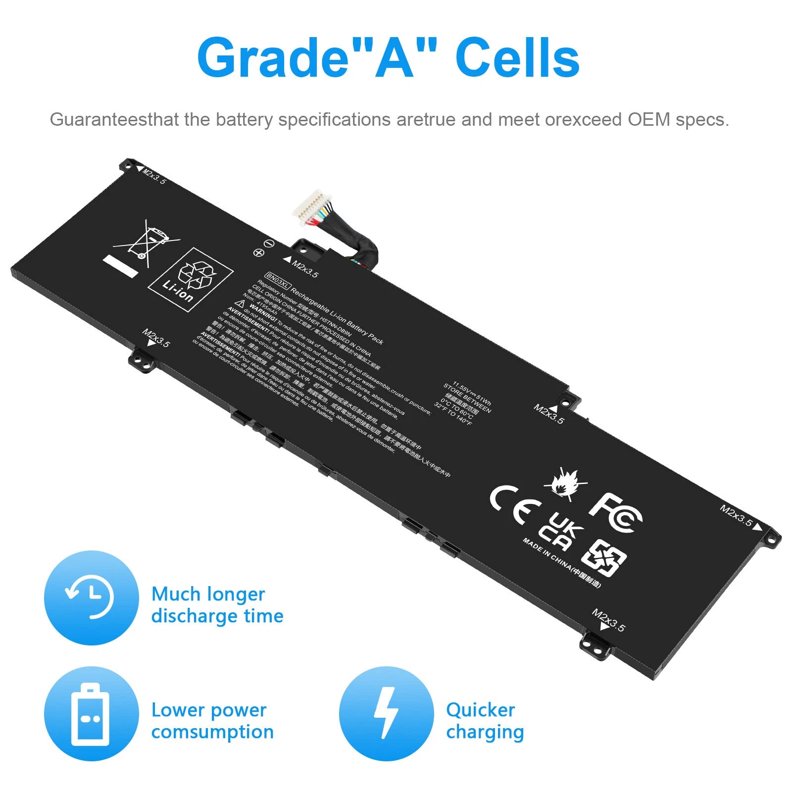 ?BN03XL Battery For HP Envy x360 15m-ee013dx HSTNN-OB1O L76965-AC1 51wh