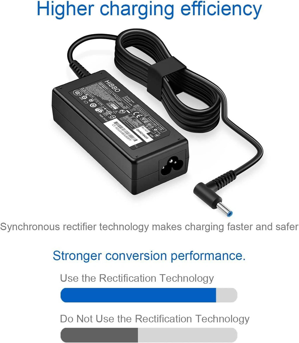 65W AC Power Supply Adapter Cord Charger For HP Envy 13 15 17 X360 15-1039wm