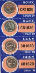 4 SONY Lithium CR1620 3v Battery CR 1620