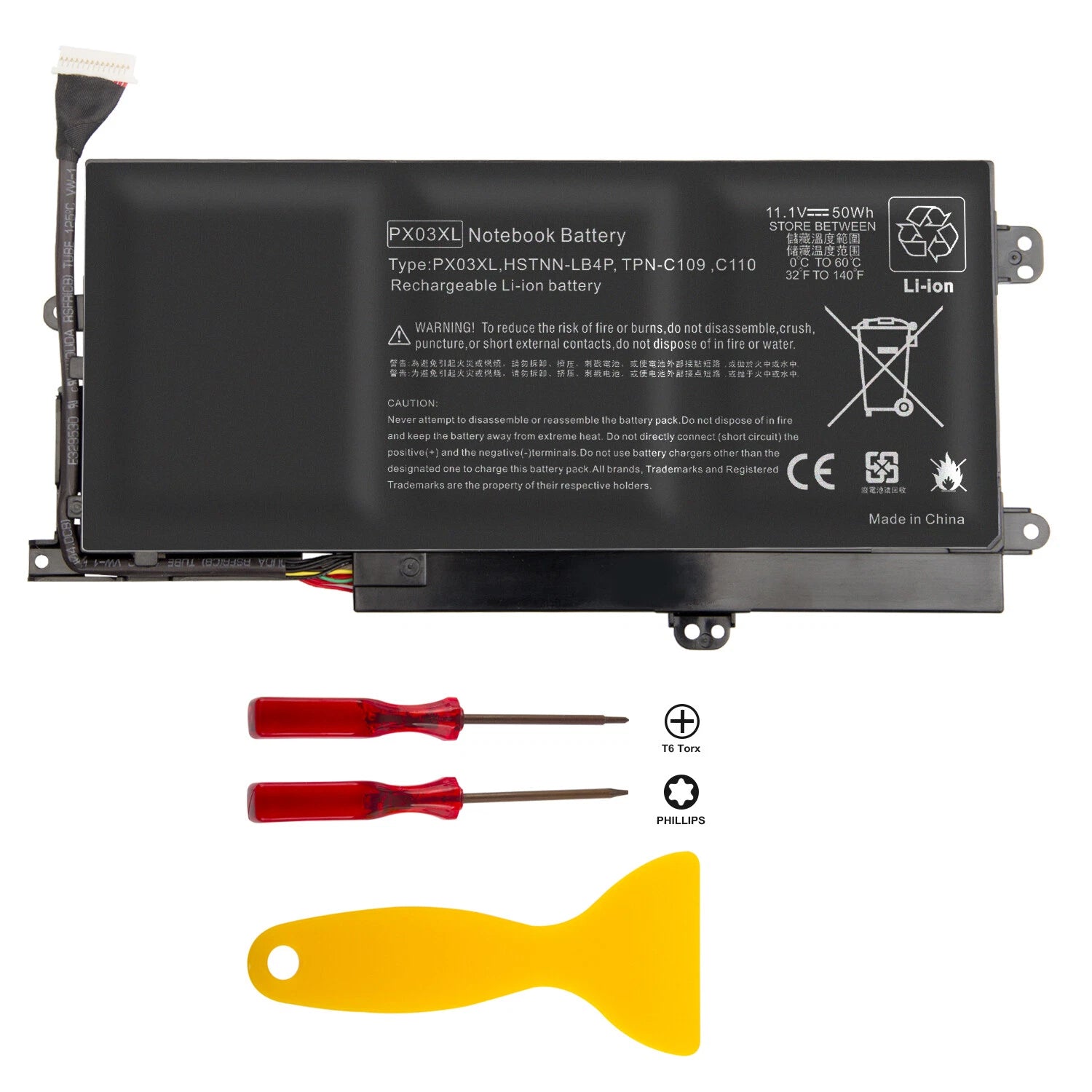 PX03XL Battery for HP Envy 14 Touchsmart M6 M6-k Sleekbook 715050-001 Notebook