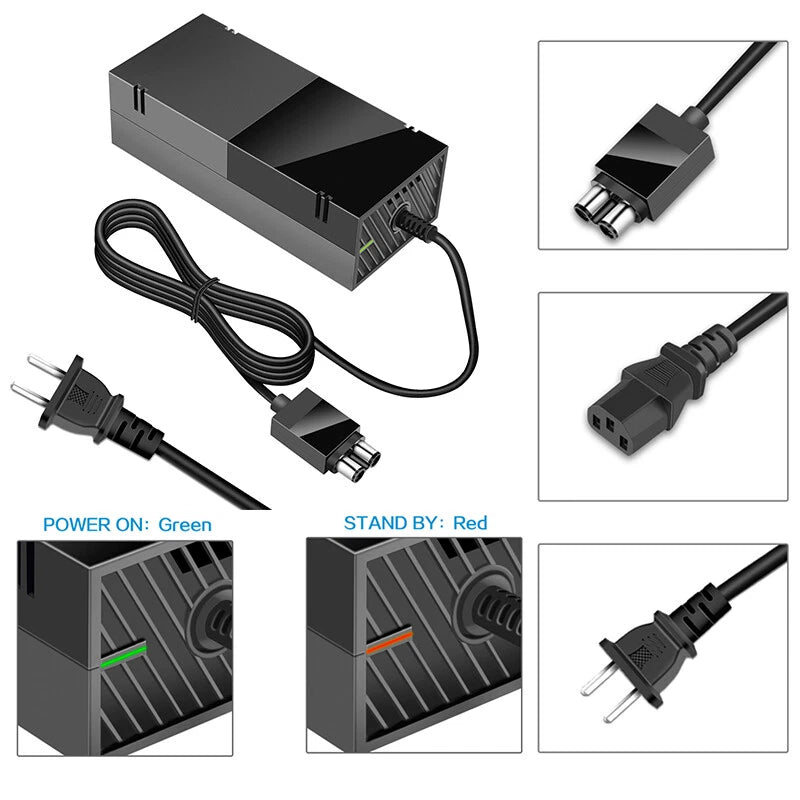 For Xbox One,Power Supply Brick Cord AC Adapter Charger Replacement for Xbox One