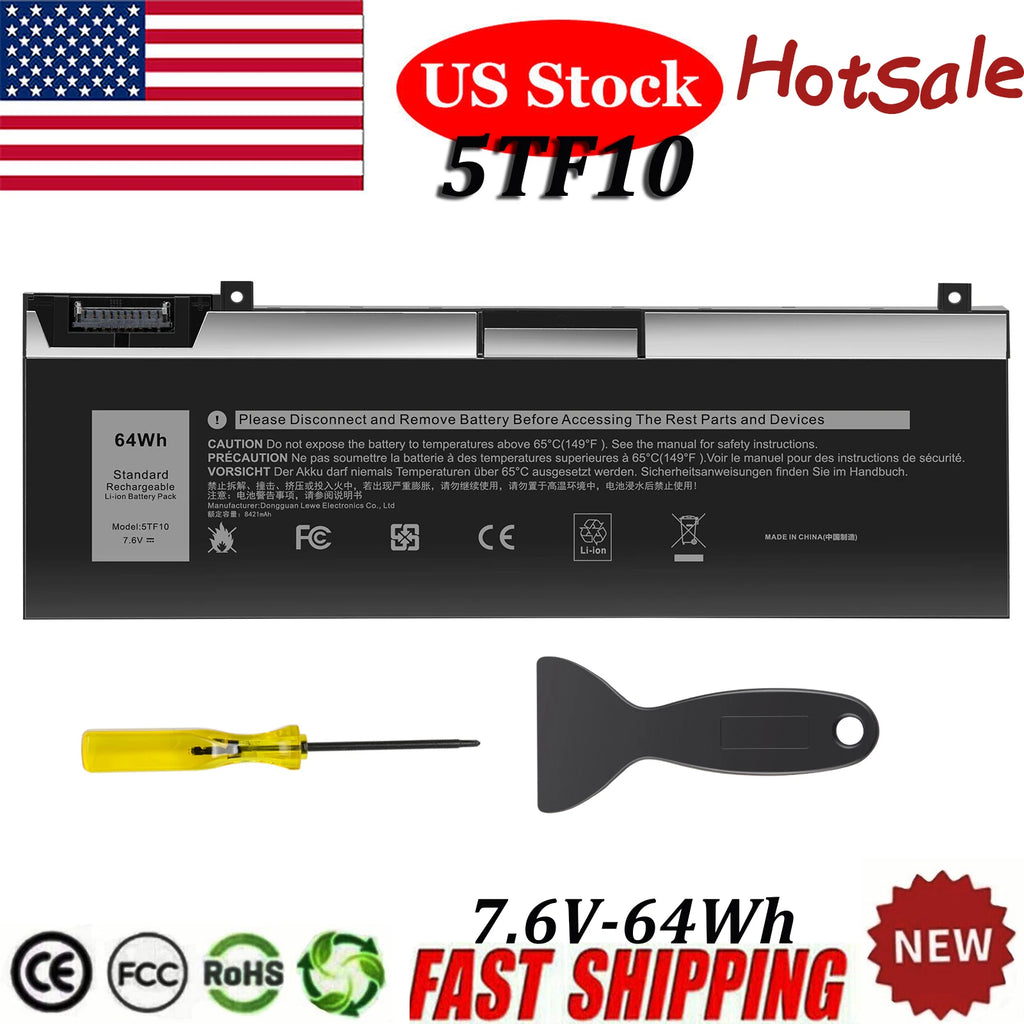 5TF10 GHXKY Laptop Battery For Dell Precision 7730 7740 7530 7540 P34E P34E002