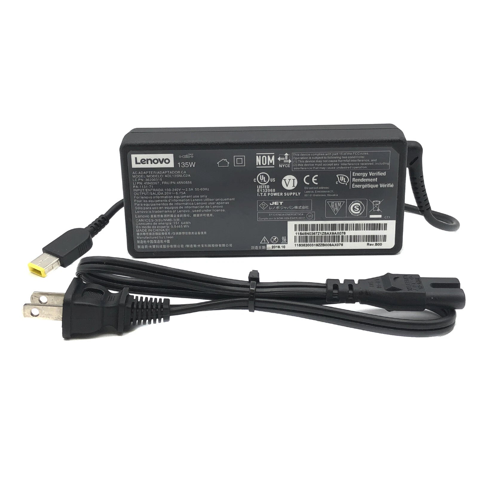 Open Box GENUINE Lenovo 135W Adapter for ThinkPad T440p T530 T540p W540 Charger