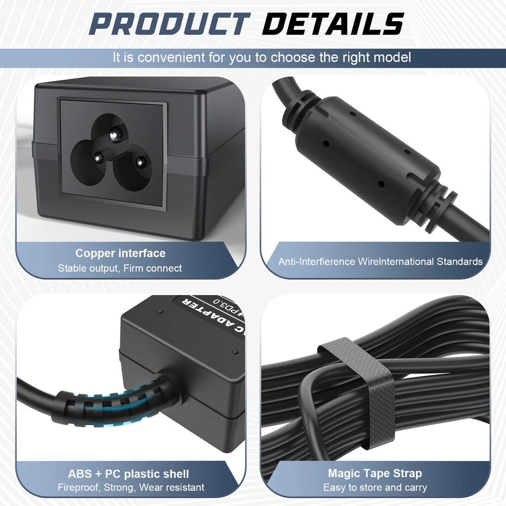 For Dell XPS 13 9350 9360 Laptop 45W LA45NM140 Charger AC Adapter Power Supply
