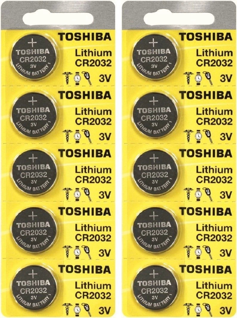 100 x New Original Toshiba CR2032 CR 2032 3VLITHIUM BATTERY BR2032 DL2032 Remote