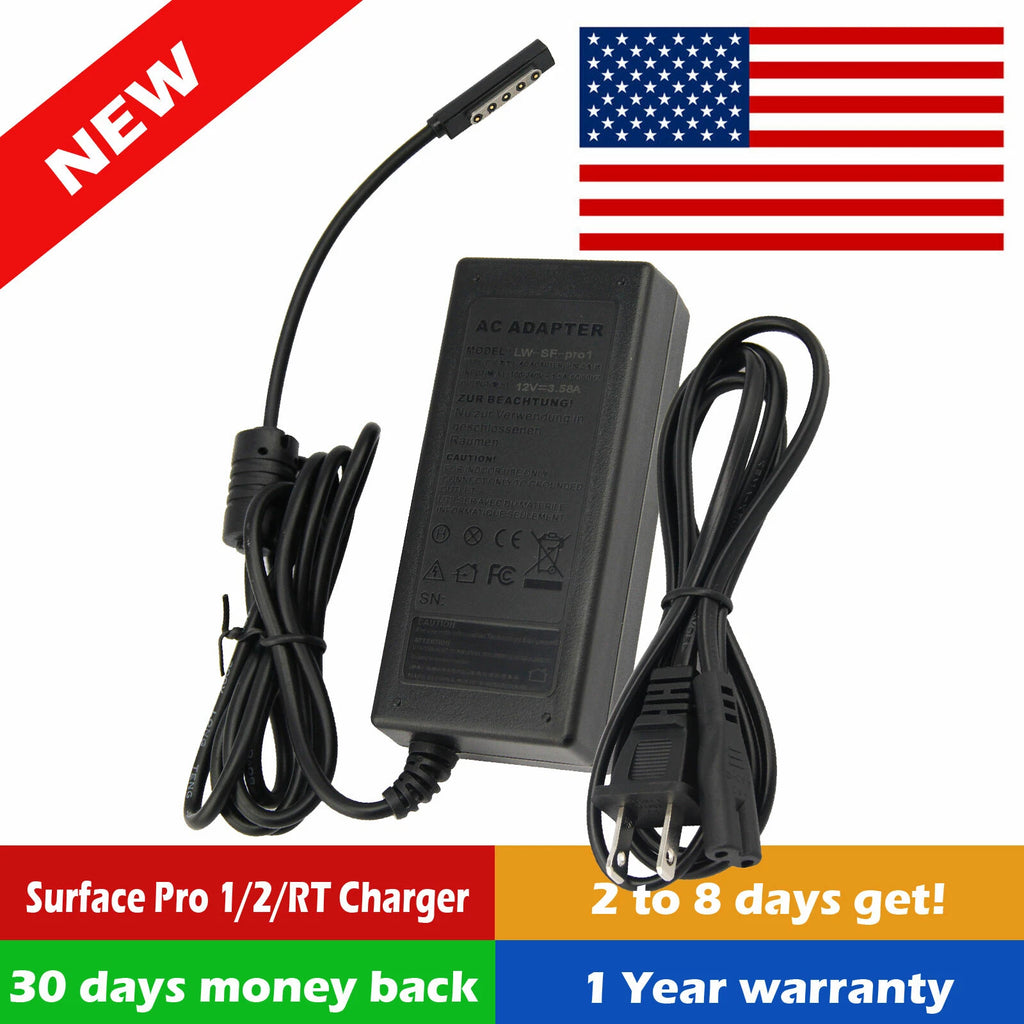 12V 3.6A AC Power Cord Charger Adapter For Microsoft Surface 10.6 Windows 8 Pro