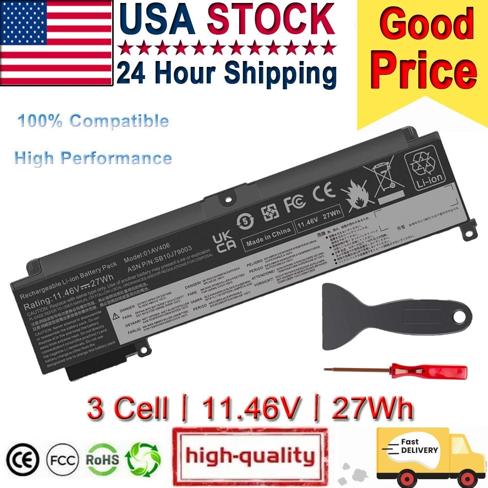 LOT 10x Battery 00HW024 For Lenovo ThinkPad T460s T470s 01AV405 01AV406