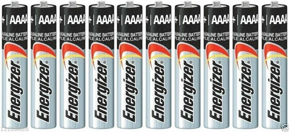 10 Energizer AAAA E96 1.5V Alkaline Batteries Replaces E96,LR8D425,MN2500,MX2500