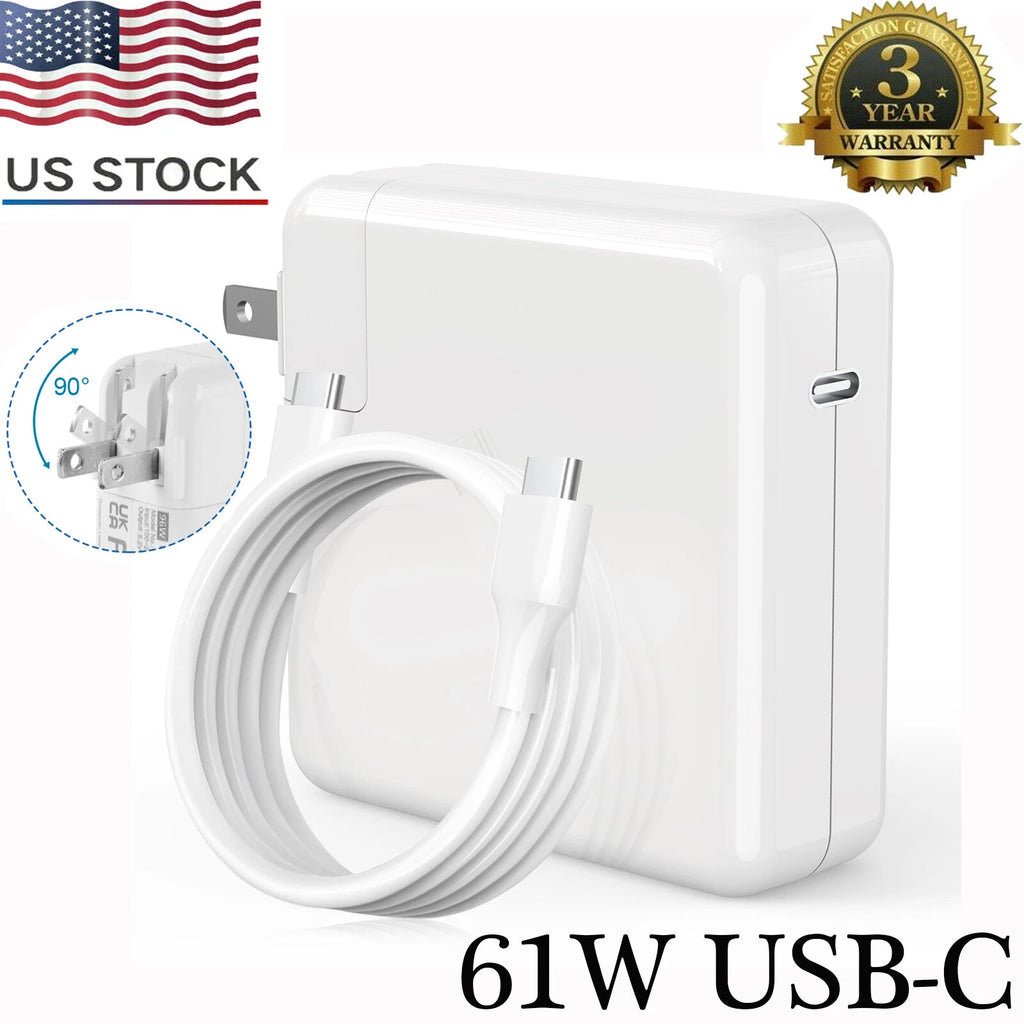 61W USB Type-C Power Adapter Charger for MacBook Pro 13" A1706 A1708 A1718 US