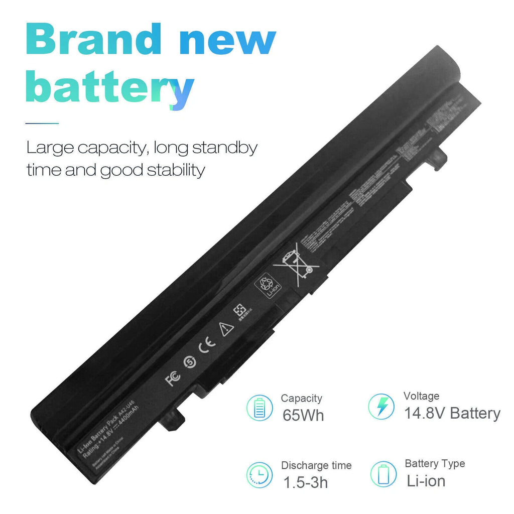 For ASUS A42-U46 Battery 14.8V 5200MAH For ASUS U46 U56 A32-U46 A41-U46 FASTSHIP