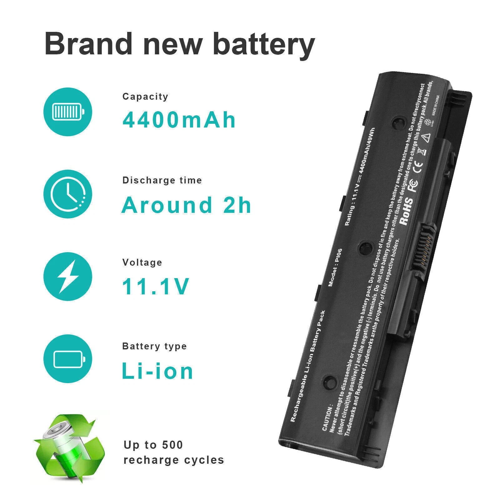 PI06 Notebook Battery for HP Envy 15 17 hstnn-yb40 710416-001 710417-001 P106 PC