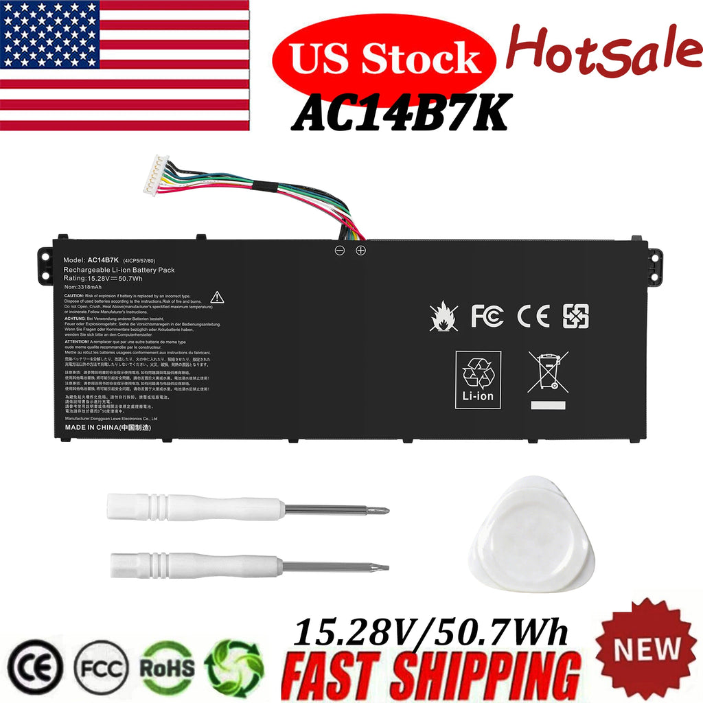 AC14B7K Battery for Acer Spin 5 SP515-51GN Swift 3 SF314-52G SF314-56G 50.7Wh
