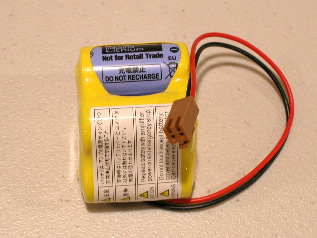 Fanuc Battery A98L-0031-0025 A06B-6114-K504 BR-2/3AGCT4A Lithium 6V MFD. 07/2024