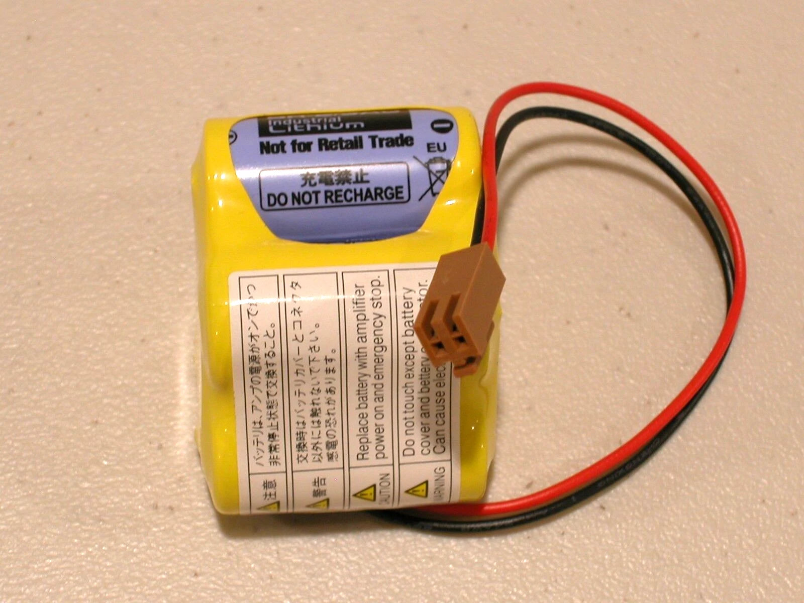 Fanuc Battery A98L-0031-0025 A06B-6114-K504 BR-2/3AGCT4A Lithium 6V MFD. 07/2024