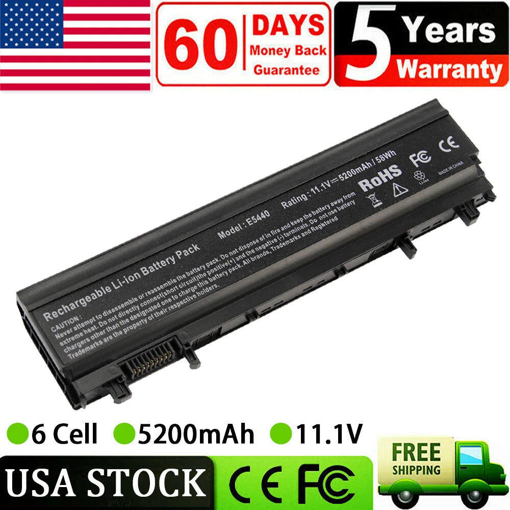 Lot 10X VV0NF Battery For Dell Latitude E5540 E5440 NVWGM F49WX 451-BBIE 5200mAh