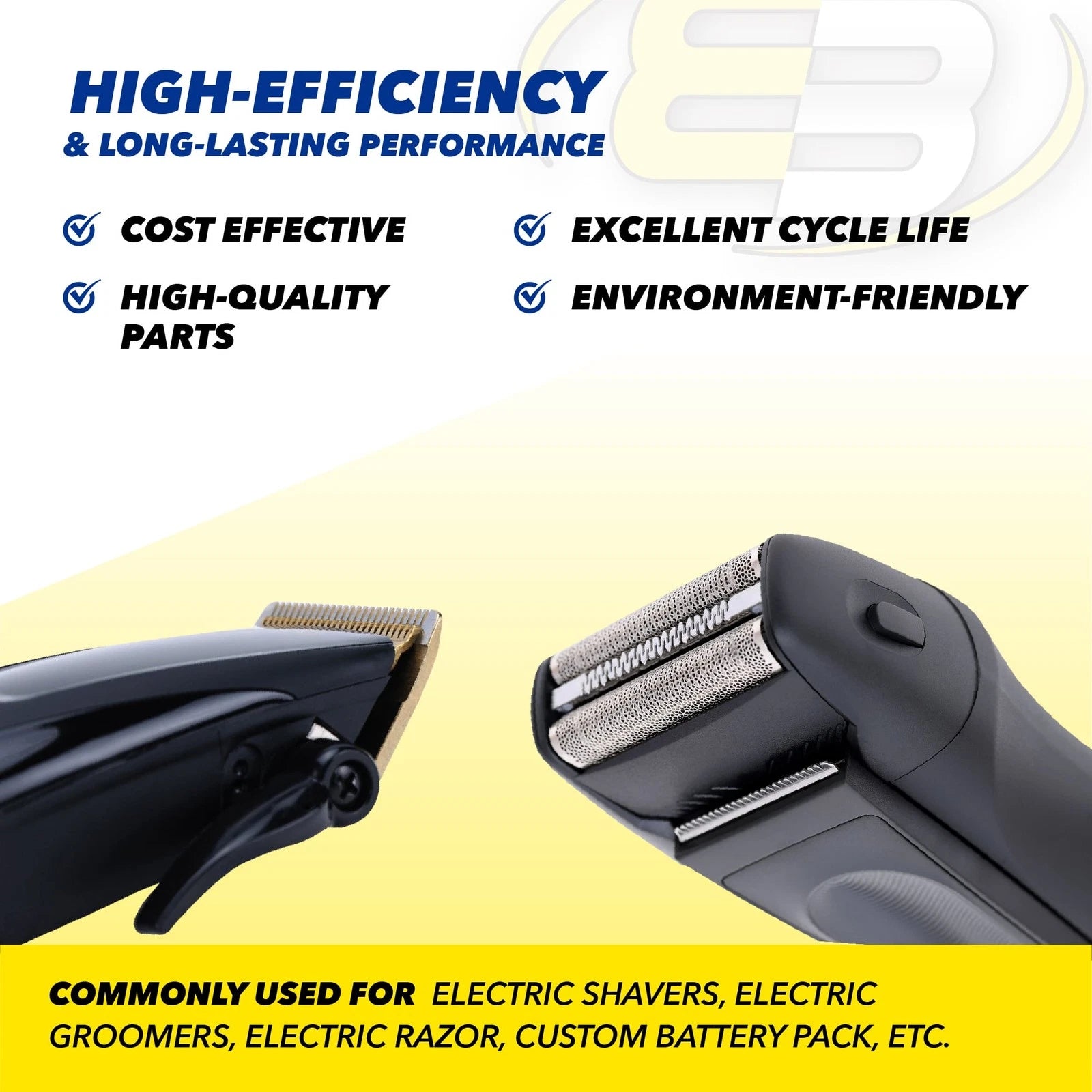 2.4V NiMH 800mAh Razor Battery For 7100 BG2040/34, TT2040/32