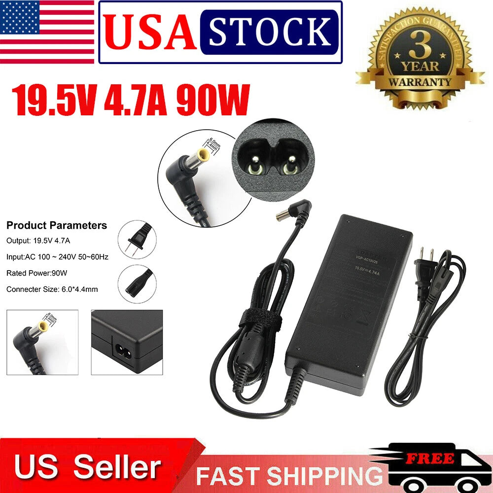 AC Adapter For LG 22MN430M-B 24ML44B-B 27MQ44B-B Monitor Charger Power Cord US