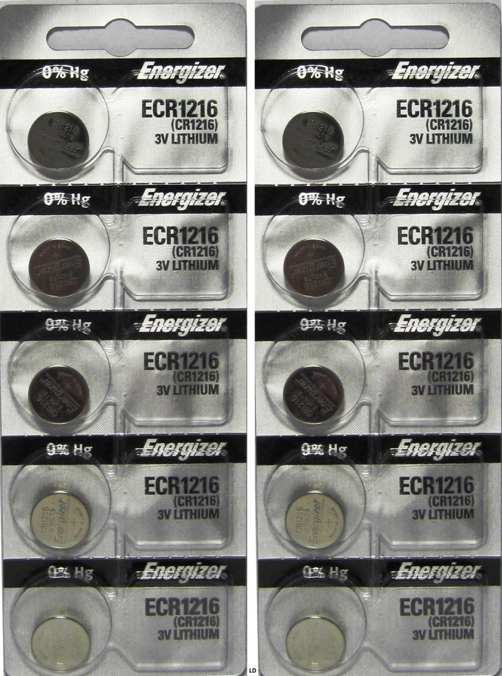 Energizer ECR1216 CR 1216 Lithium 3V Battery Brand New Authorized Seller