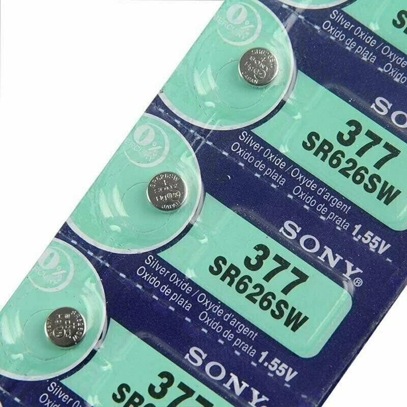 3 new Sony SR626SW batteries Silver Oxide Watch Batteries Expire 2018 Pack-3