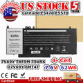 62Wh 6MT4T Battery for Dell Latitude E5470 E5570 Precision 3510 79VRK 7V69Y