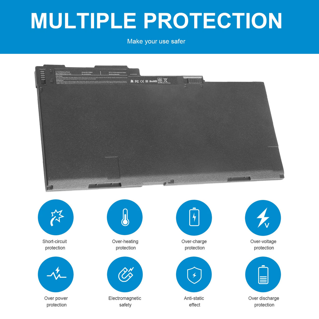For HP EliteBook 840 845 850 740 745 750 G1 G2 14" Battery CM03XL 717376-001