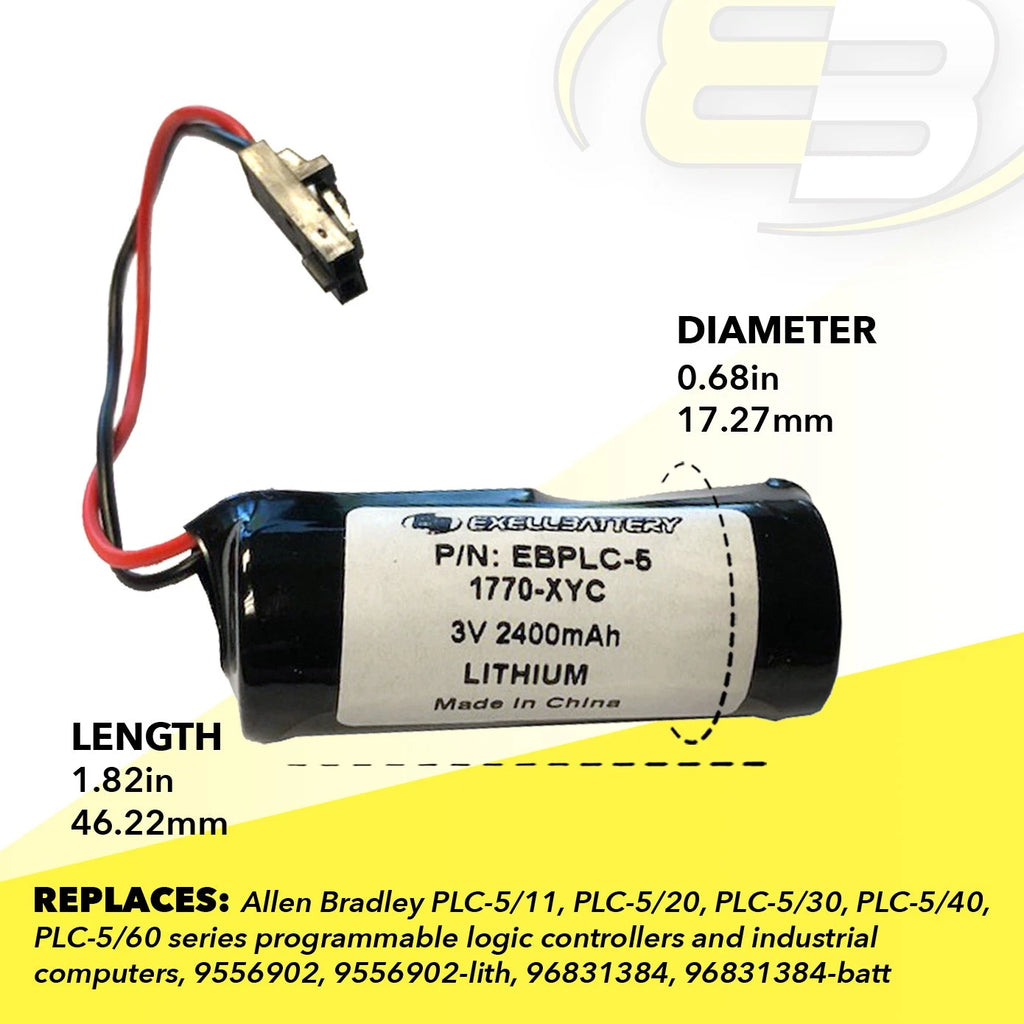 10x 3V PLC Computer Backup Battery Compatible With 1770-XYC, 1770-XYC/A