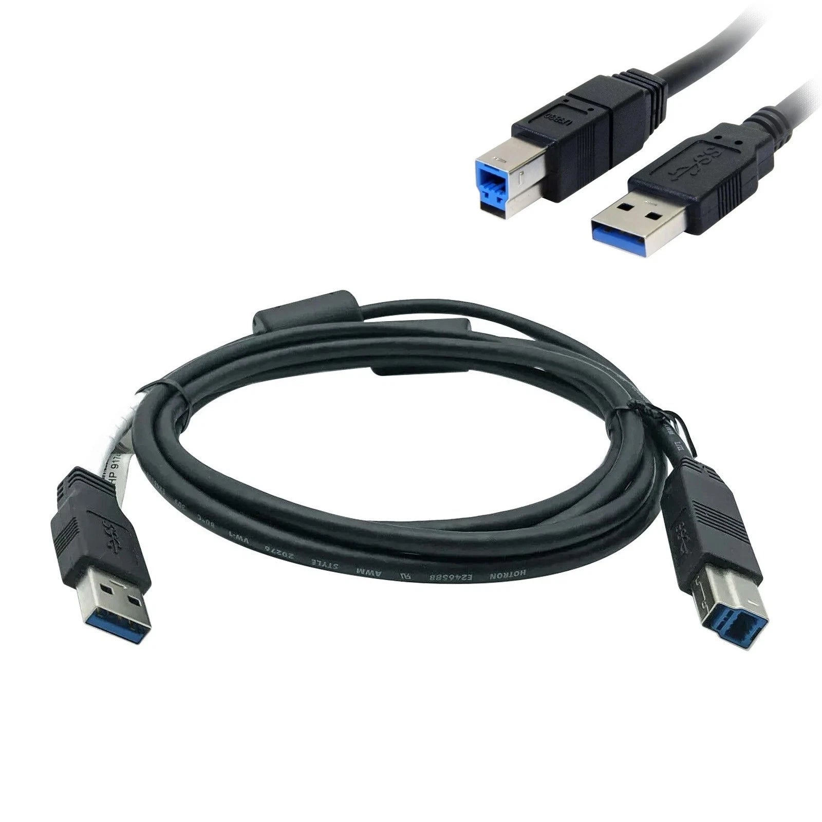 NEW Branded USB-A to USB-B 2.0 Cable 5 Gbps Transfer Speed for Printer/Scanner