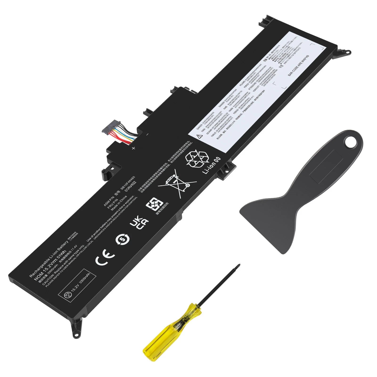 For Lenovo New Battery ThinkPad Yoga 12 X260 370 X380 00HW027 01AV432 15.2V 51Wh