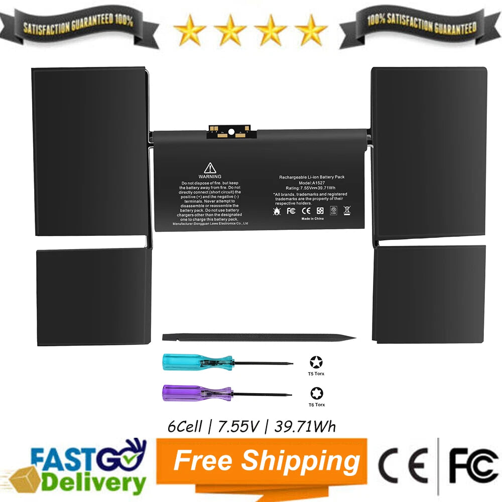 A1527 Battery For Apple MacBook 12'' Retina A1534 A1705 Early 2015 2016 Mid 2017