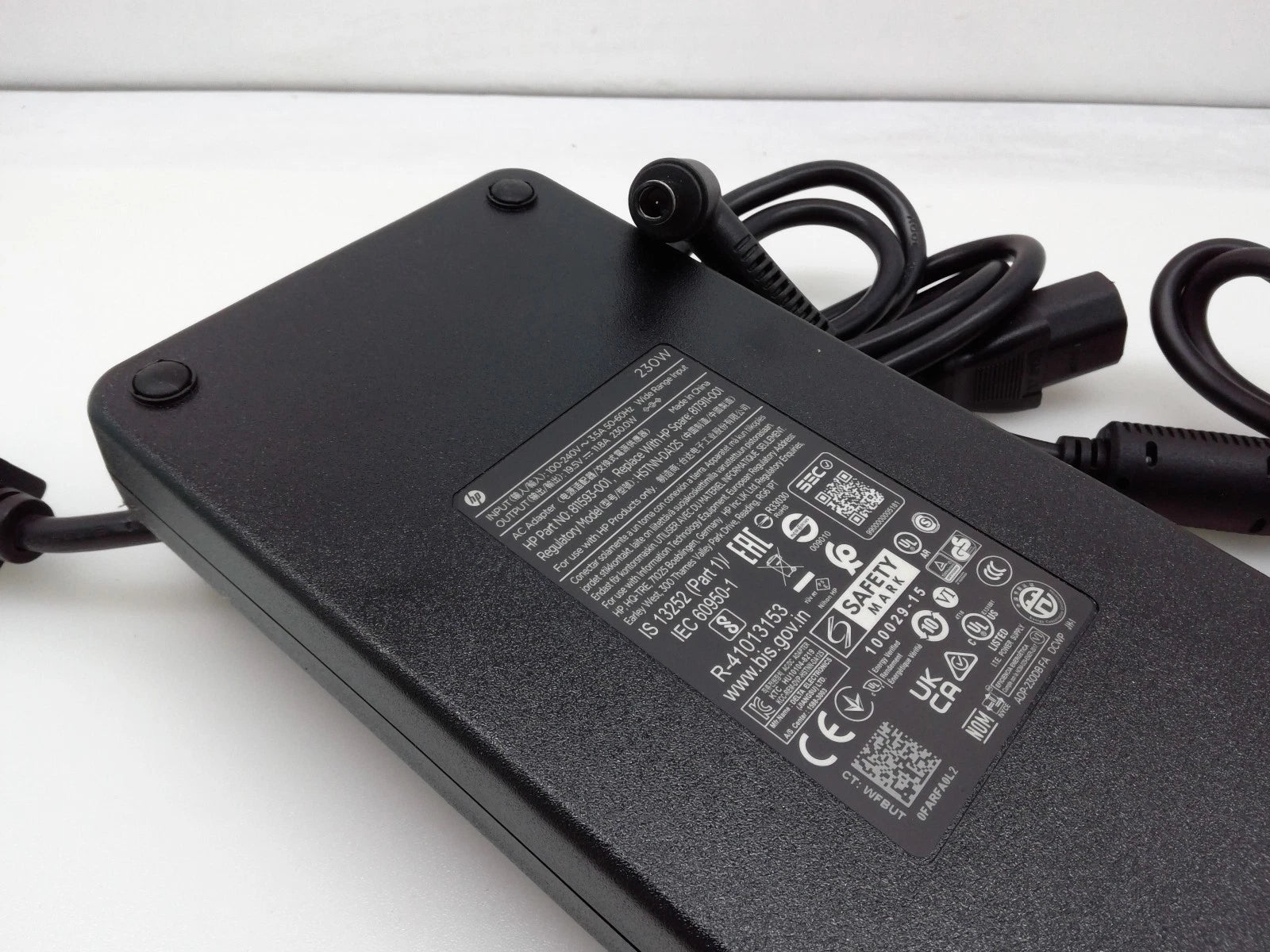 New Genuine HP 230W 19.5V 11.8A HSTNN-DA25 AC Adapter W/ Cord 7.5 X 5.0mm Slim