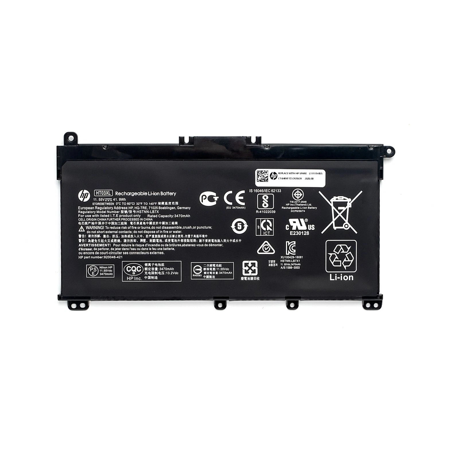 Genuine OEM HT03XL Battery for HP Pavilion L11421-2C2 L11119-855 15-CS 15-DA New