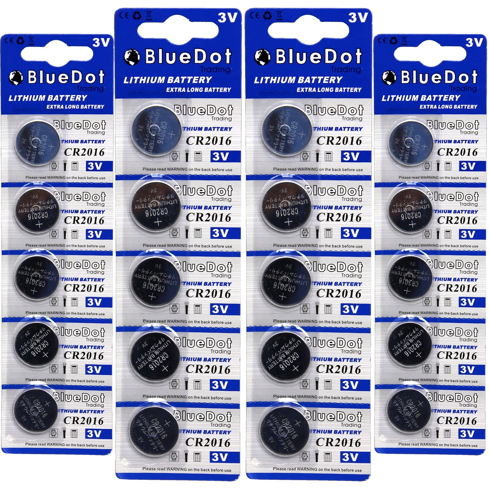 20 PCS New Lithium Maganese Batteries 3V 3 Volt CR2016 - Quick & Free Shipping