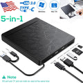 External USB 3.0 Optical Drive Type C Portable DVD CD Laptop Player WIN7/8/10