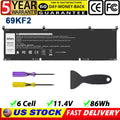 69KF2 Battery For Dell G15 5510 5511 5520 XPS 15 9500 9510 9520 Inspiron 7510