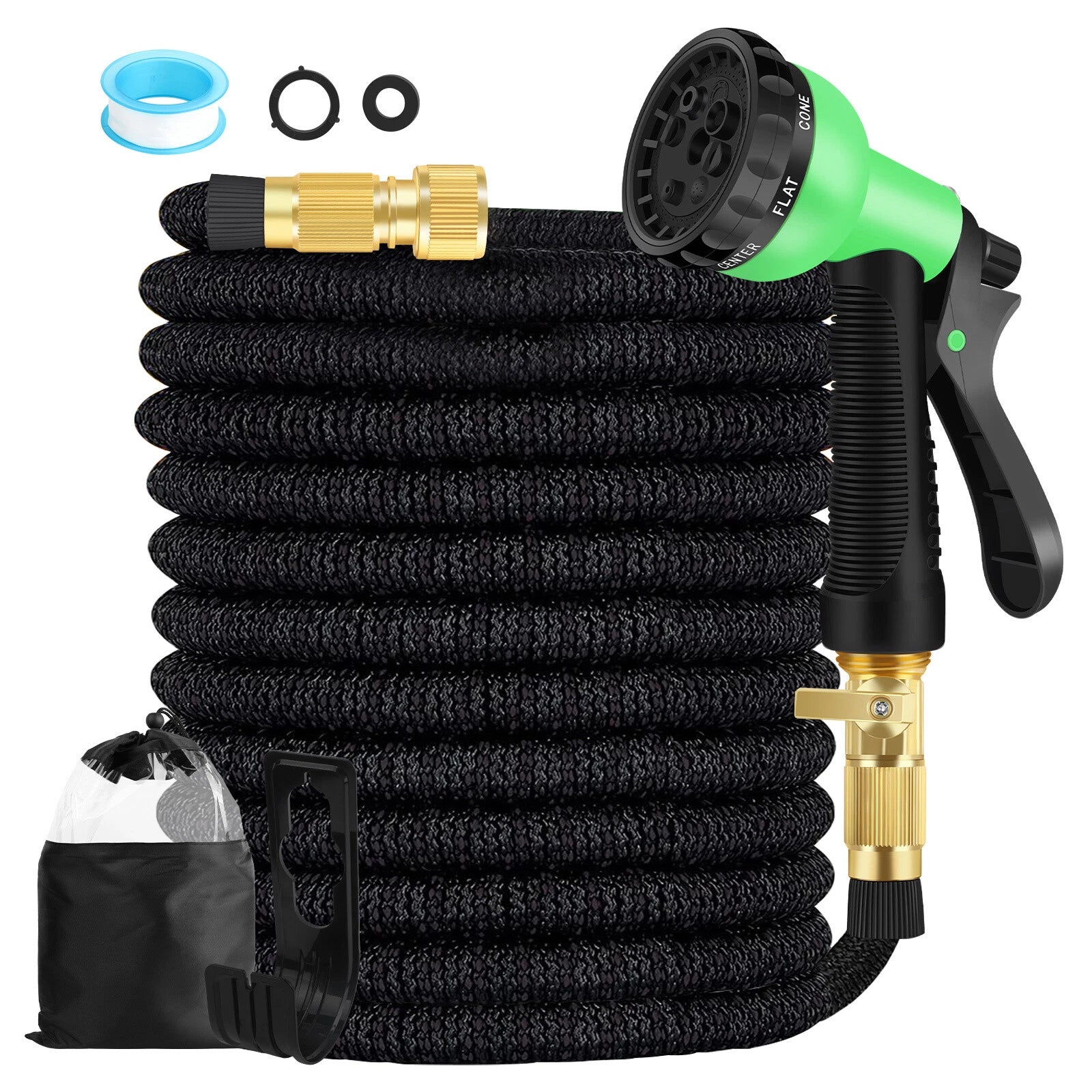 4X Stronger Deluxe Heavy Duty Expandable Flexible Garden Water Hose Pipe 100FT