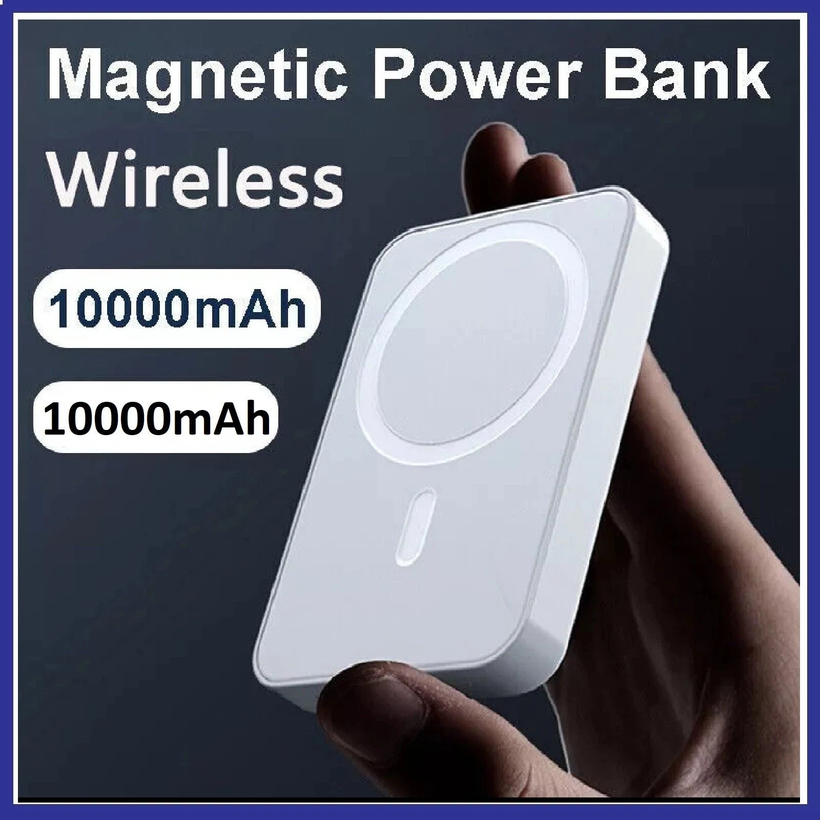 10000mAh Power Bank Magnetic Battery Pack Wireless Charger for iPhone 14/13/12/X