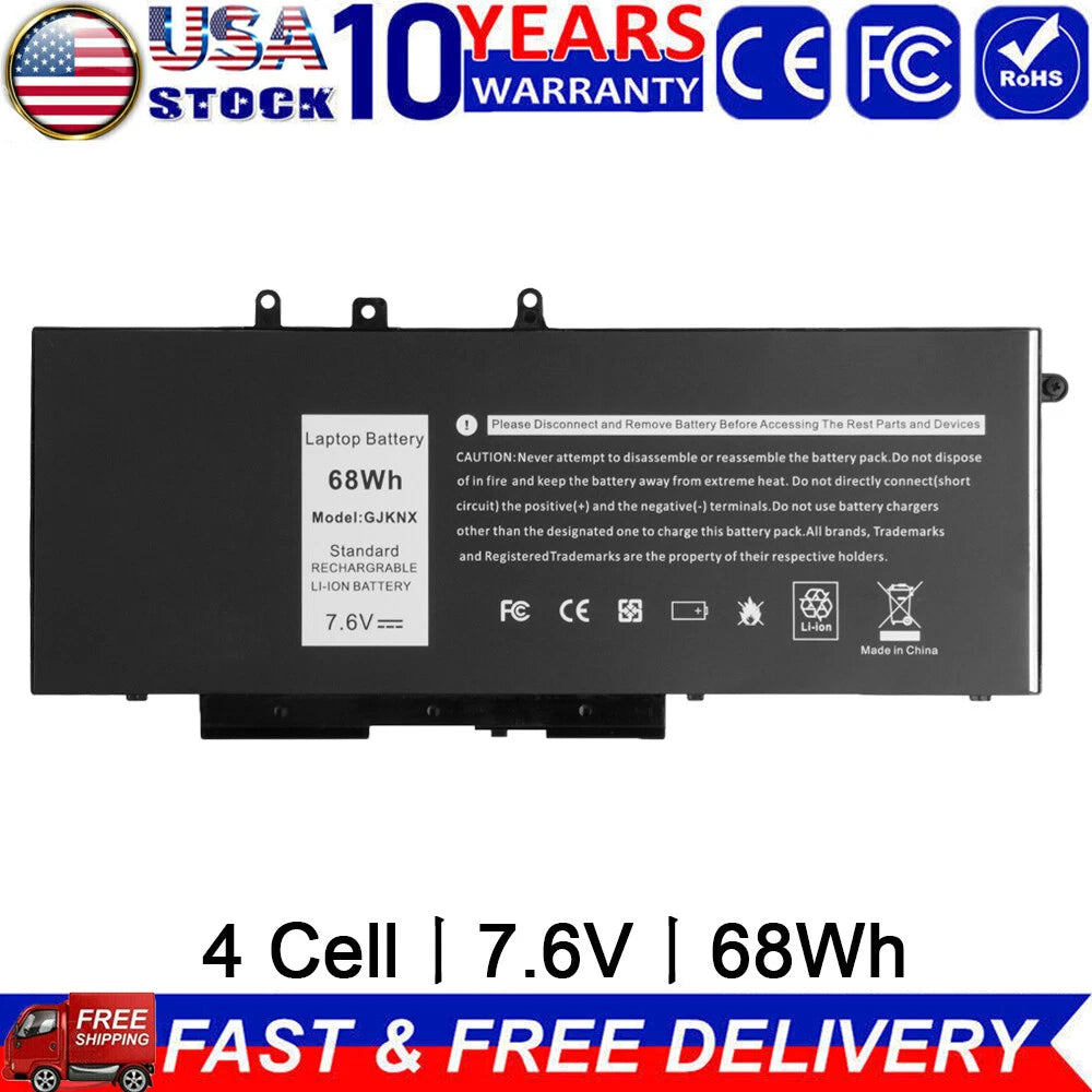 Battery/Charger For Dell Precision 3520 3530 Latitude 5480 5580 5590 GJKNX GD1JP