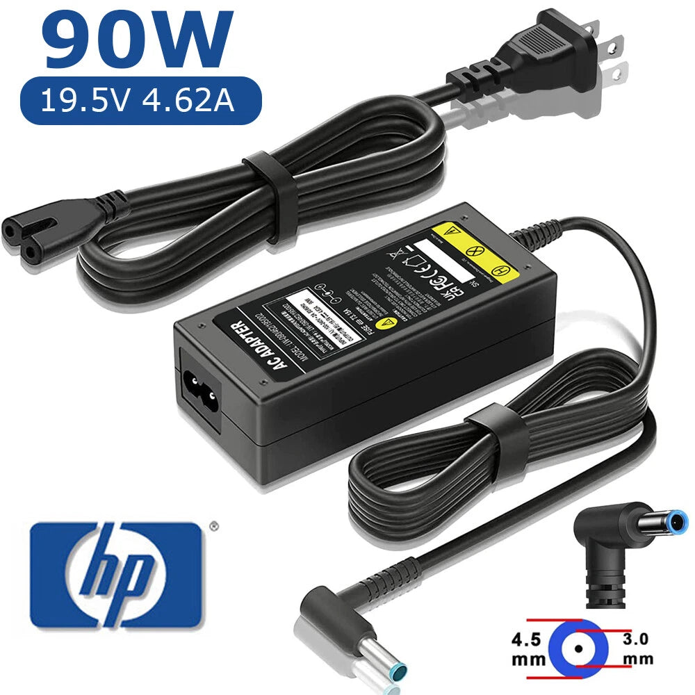 90W For HP AC Adapter Charger blue tip 19.5V4.62A Pavilion 710413-001 710414-001