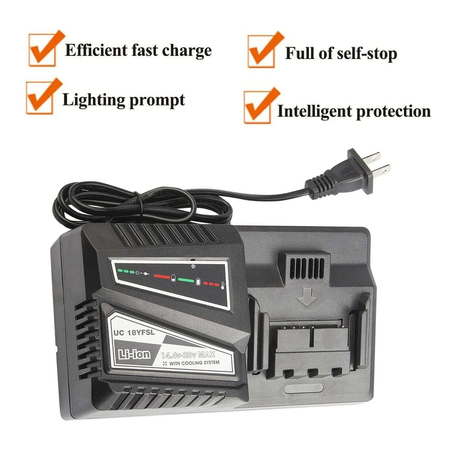 6.0AH 18V Li-ion Battery For Hitachi BSL1830 BSL1815 BSL 1815X 330067 US Charger