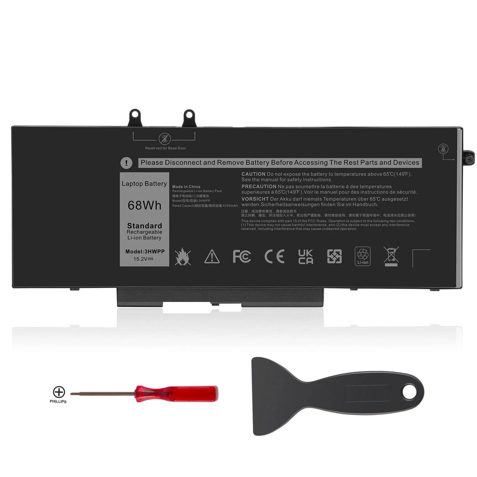 3HWPP Laptop Battery For Dell Latitude 5401 Precision 3541 Inspiron 17 7500