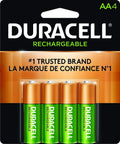 Duracell Precharged NiMH AA Batteries, 4-pack