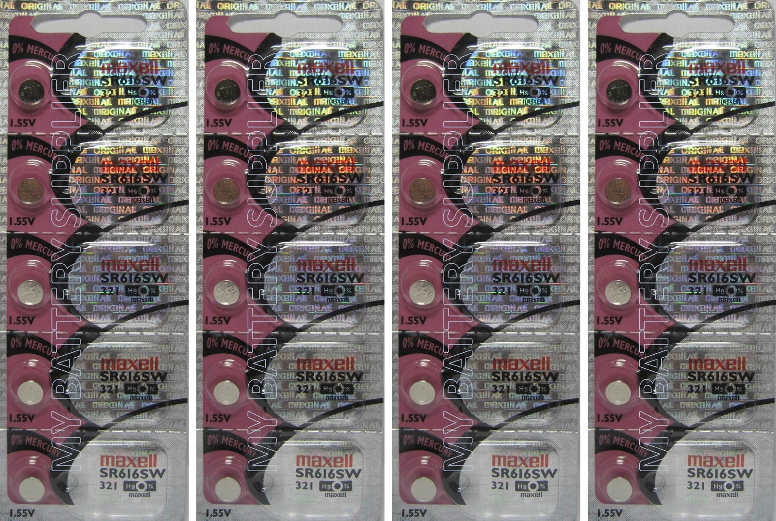 20 Maxell 321 Watch and Calculator Batteries