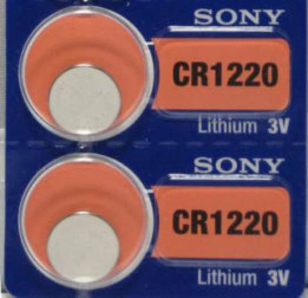 CR 1220 SONY LITHIUM BATTERIES (2 piece) 3V Watch New Authorized Seller