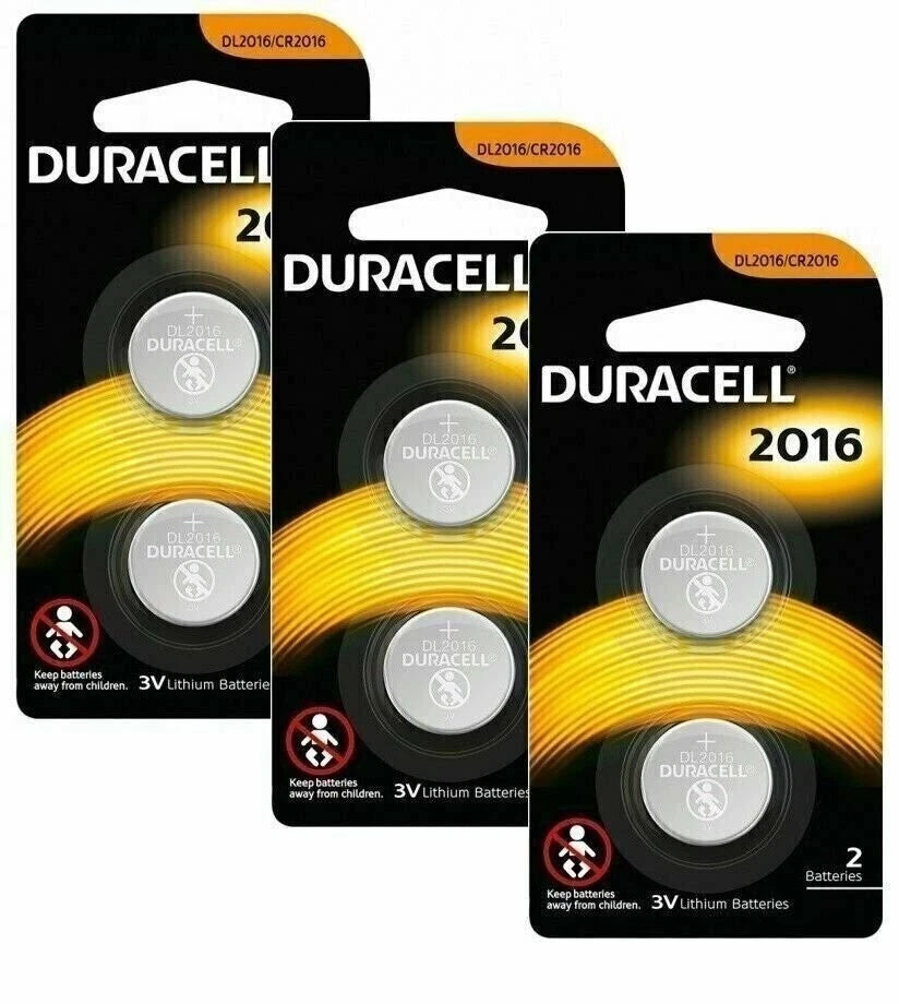 8 Duracell CR 2016 ECR2016 CR2016 DL 2016 3V Lithium Battery Japan Exp 2027